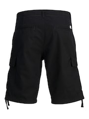 Черный - JACK & JONES 100% Cotton Cargo Shorts - Изображение 2 из 2