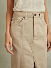 Reiss Danica High Rise джинсы средних размеров юбки - Изображение 4 из 6