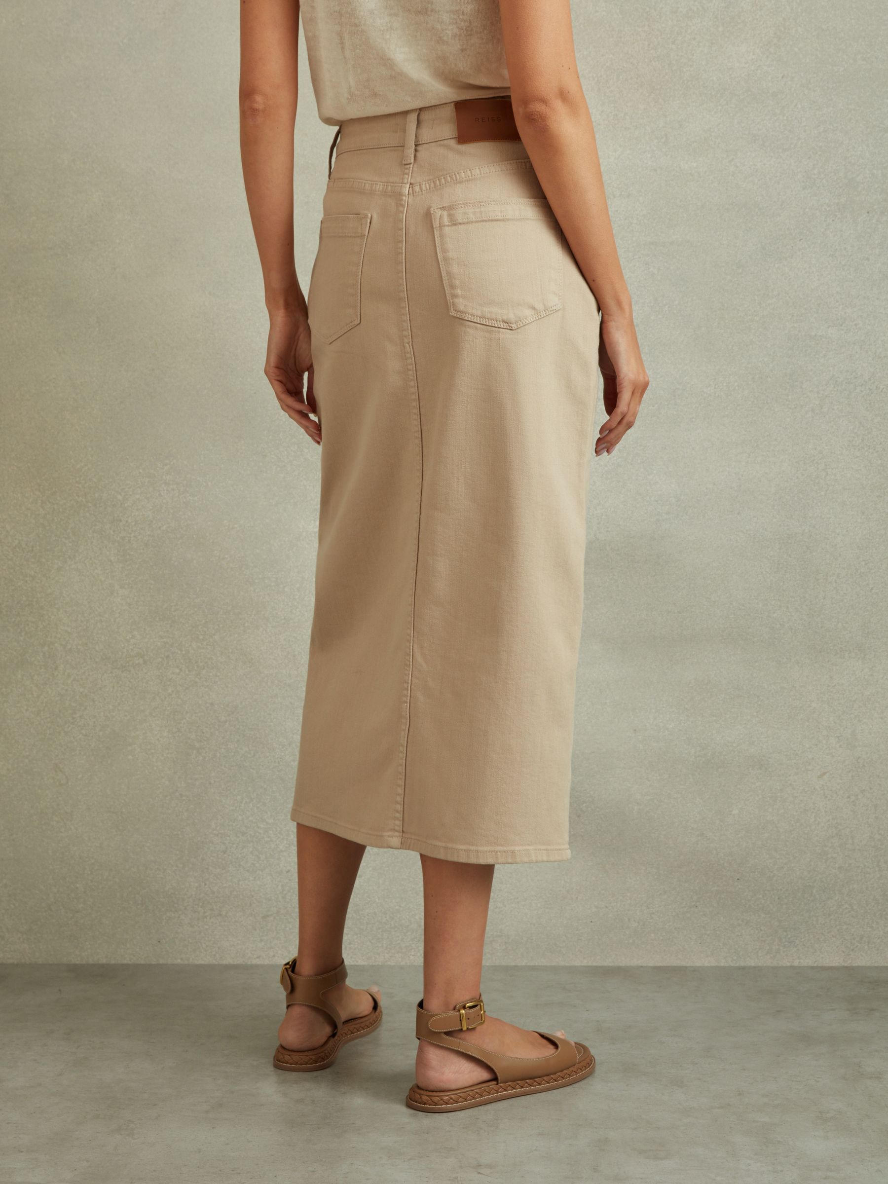 【海外限定】REISSスカート☆Stone Danica High Rise Denim Midi Buy Reiss Stone Danica High Rise Denim Midi Skirt from Next USA