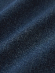 Blue 100% Cotton Short Sleeve Denim Western Shirt - Image 8 of 8