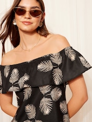 Friends Like These Воздушная оборка лен Look Bardot Blouse - Image 1 of 4