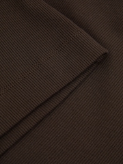 Reiss Chocolate Ria Cotton Blend One-Shoulder Top - Image 6 of 6