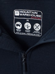 Mountain Warehouse Blue Mens Merino Quarter Zip Thermal Top - Image 5 of 5