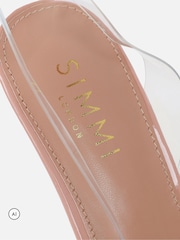 Simmi London Cream Connie Slingback Court Shoes - Image 3 of 4