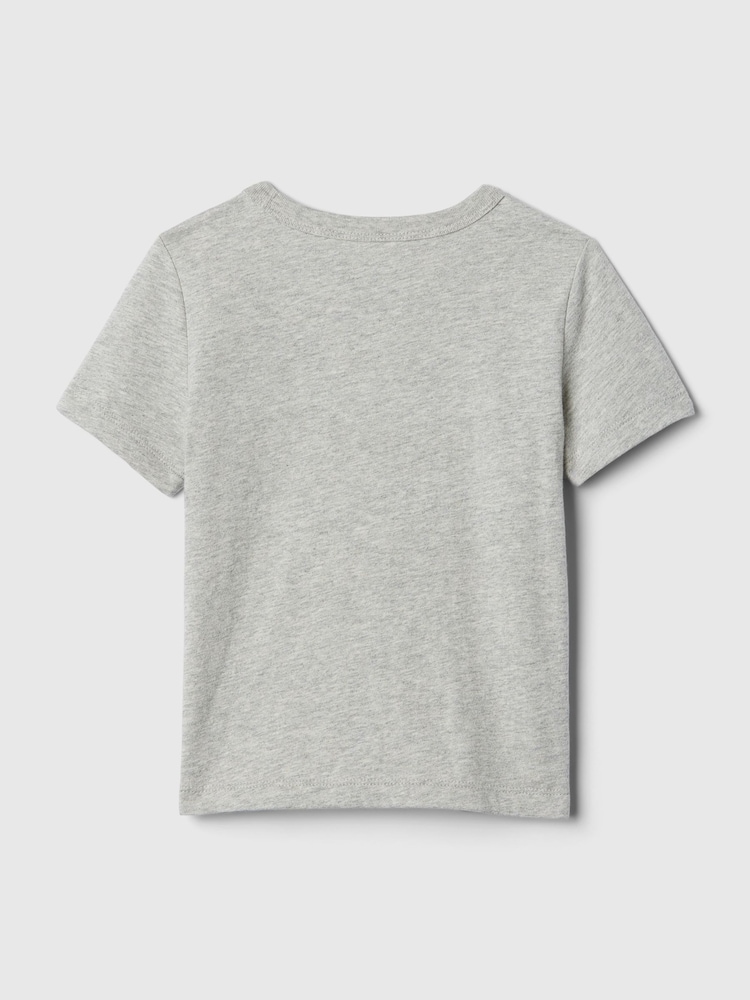 Gap Grey Graphic Short Sleeve Crew Neck Baby T-Shirt (Newborn-5yrs) - Image 2 of 2 Gap Grey Graphic Short Sleeve Crew Neck Baby T-Shirt (Newborn-5yrs) - Image 2 of 2