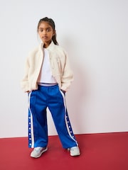 Blue Wide Leg Popper Joggers (3-16yrs) - Image 1 of 7