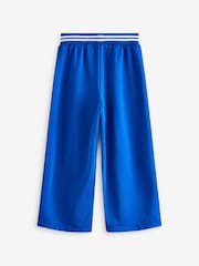 Blue Wide Leg Popper Joggers (3-16yrs) - Image 6 of 7