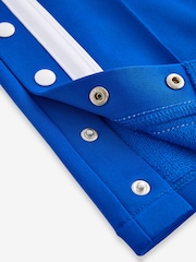 Blue Wide Leg Popper Joggers (3-16yrs) - Image 7 of 7