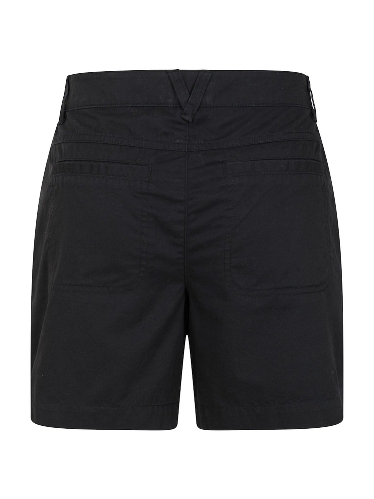 Noir - Mountain Warehouse Bayside 100% coton) Shorts pour femmes - Image 4 of 5