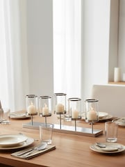 Interiors by Premier Silver Kensington Townhouse 5 Light Candle Holder - Image 2 of 2