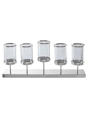 Interiors by Premier Silver Kensington Townhouse 5 Light Candle Holder - Image 3 of 4
