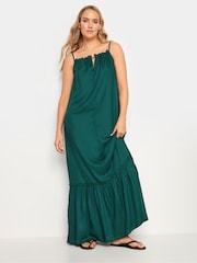Long Tall Sally Maxi Halter Rüschenhalskleid - Bild 1 von 5