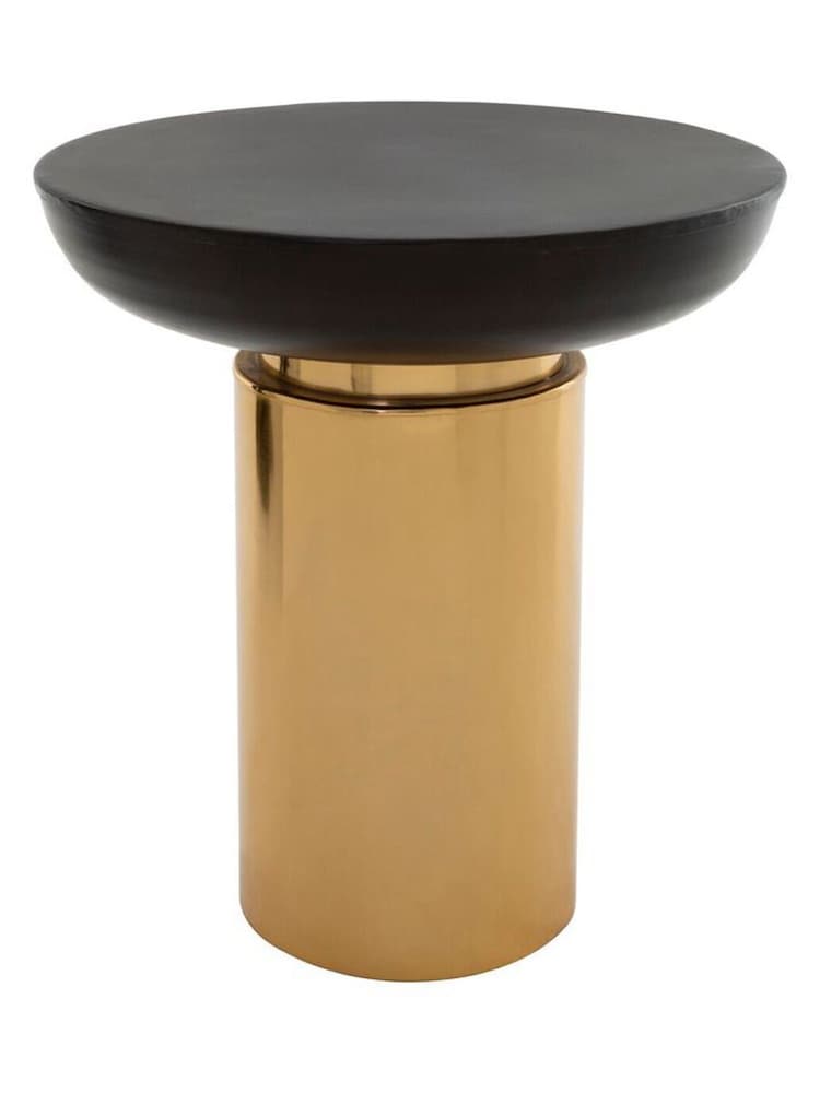 Interiors by Premier Black Gold Kensington Townhouse Side Table with Column Base - Image 2 of 3 Interiors by Premier Black Gold Kensington Townhouse Side Table with Column Base - Image 2 of 3
