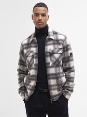 Barbour® International Clayton Brushed Fleece Overshirt - Image 1 of 7