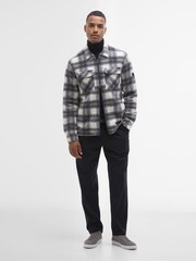 Barbour® International Clayton Brushed Fleece Overshirt - Image 3 of 7