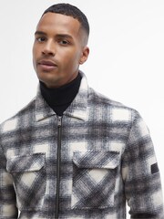 Barbour® International Clayton Brushed Fleece Overshirt - Image 4 of 7