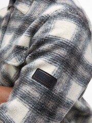 Barbour® International Clayton Brushed Fleece Overshirt - Image 6 of 7