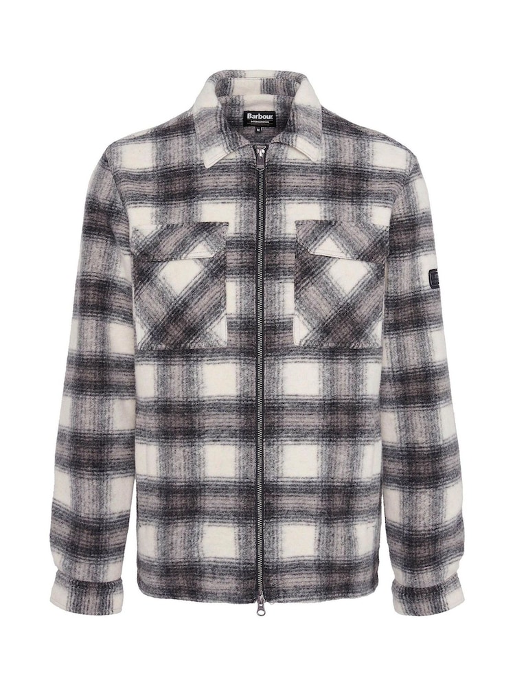 Barbour® International Clayton Brushed Fleece Overshirt - Image 7 of 7 Barbour® International Clayton Brushed Fleece Overshirt - Image 7 of 7