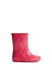 Hunter Kids First Classic Glitter Wellies - Image 1 of 4