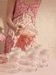 Cath Kidston Set of 6 Strawberry Shatter Resistant High Ball Glasses - Image 1 of 5