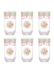 Cath Kidston Set of 6 Strawberry Shatter Resistant High Ball Glasses - Image 3 of 5