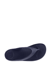 Totes Navy Ladies Solbounce Toe Post Flip Flops Sandals - Image 4 of 5