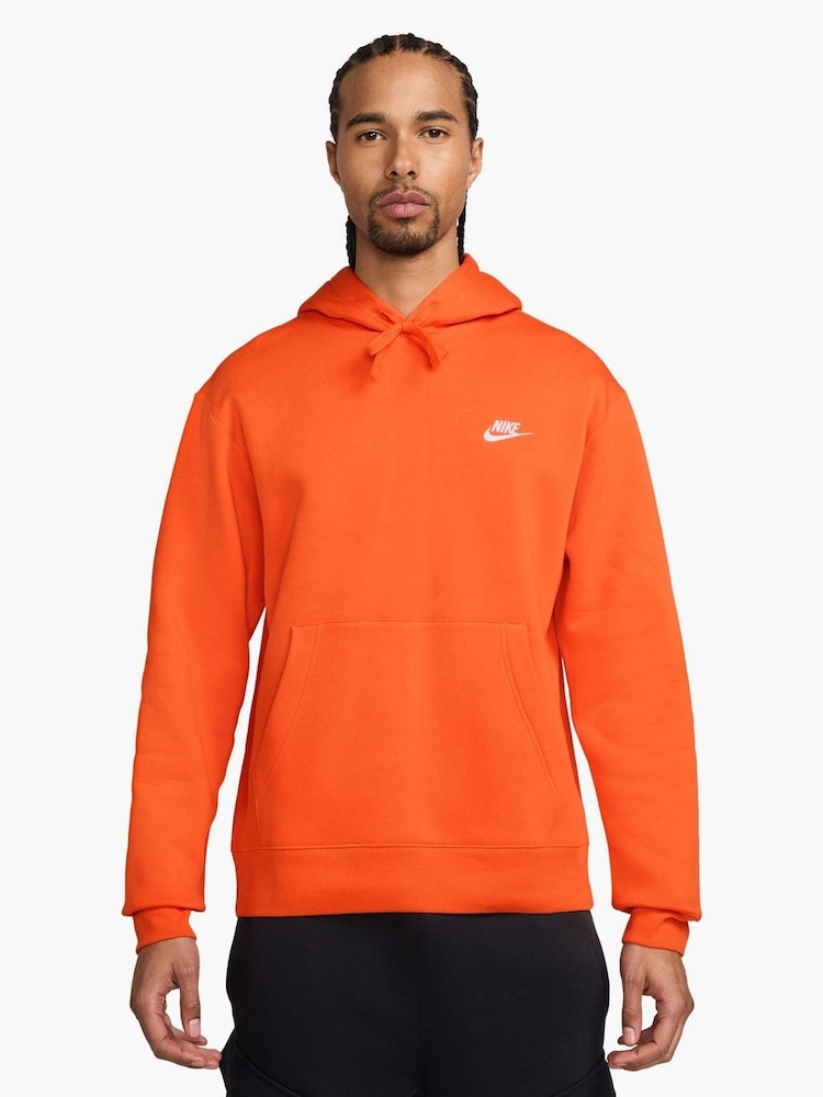 Nike Safety Orange Club Pullover Hoodie - Image 1 of 3