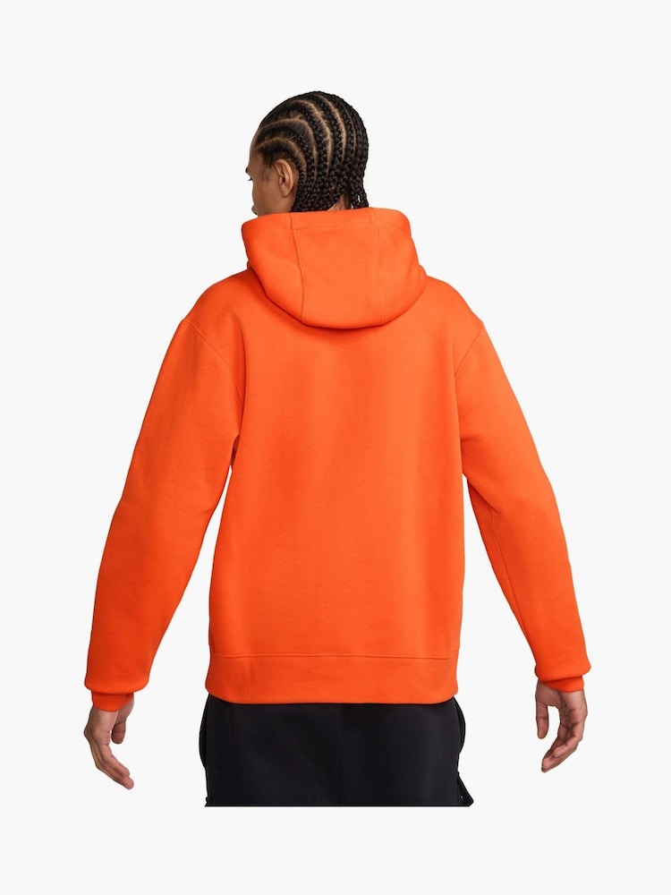 Nike Safety Orange Club Pullover Hoodie - Image 2 of 3