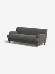 MADE.COM Textured Weave Stone Grey Orson 3 Seater Sofa - Image 1 of 3