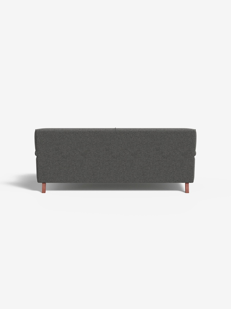 MADE.COM Textured Weave Stone Grey Orson 3 Seater Sofa - Image 2 of 3