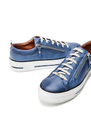 Moda In Pelle FILICIAN CHUNKY LEATHER TRAINER WITH ZIP AND LACE-UP CLOSURE - Image 5 of 5