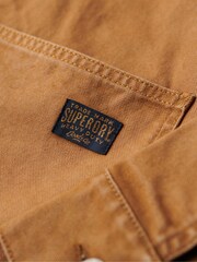 Superdry Brown 100% Cotton Canvas Chore Jacket - Image 6 of 6