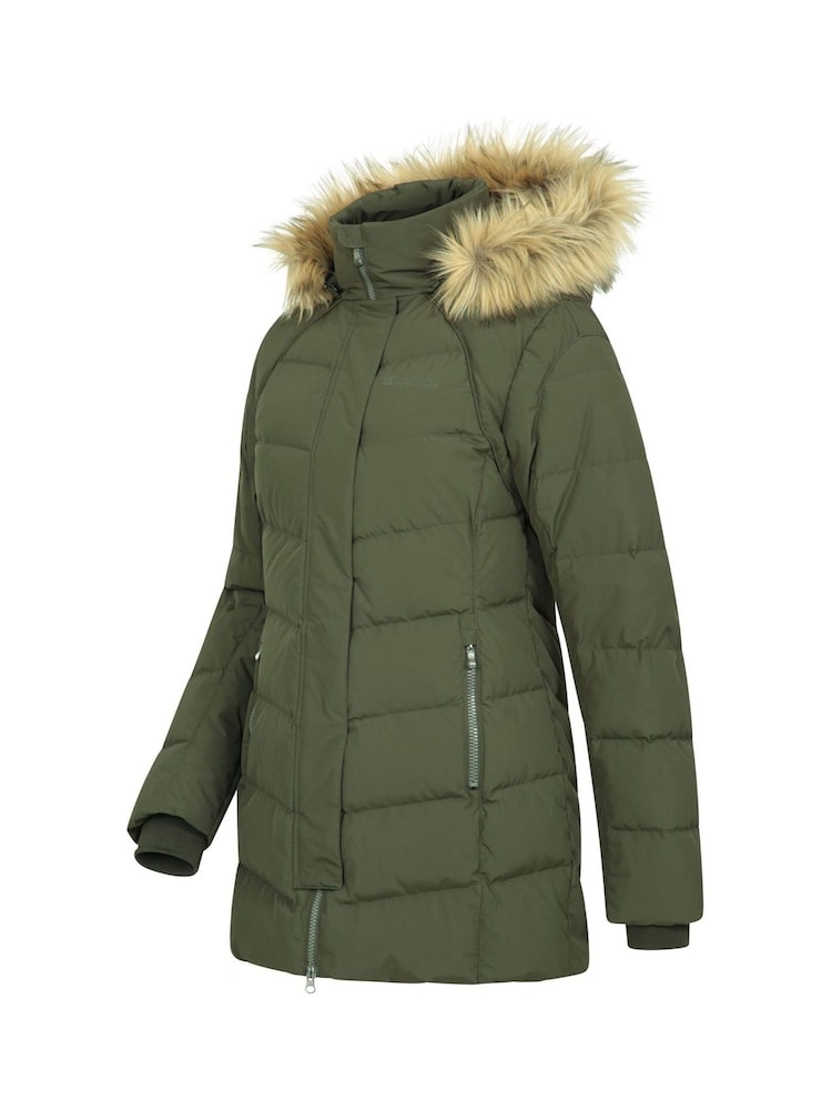 Zielony - Mountain Warehouse Womens Isla II Water Resistant Down Jacket - Image 4 of 5