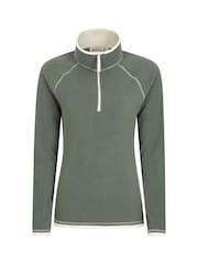 Mountain Warehouse Green Womens Montana Half Zip Fleece - Image 1 of 5
