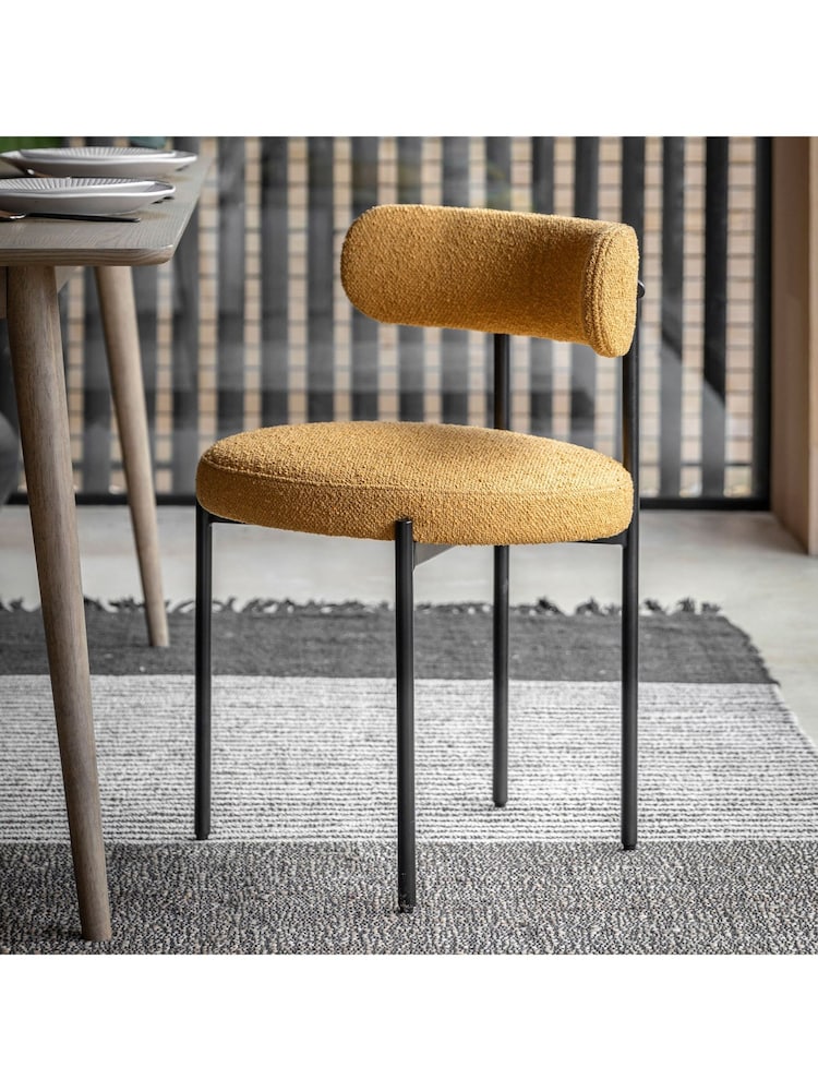Gallery Home Yellow Everly Dining Chairs Set of 2 - Image 2 of 6