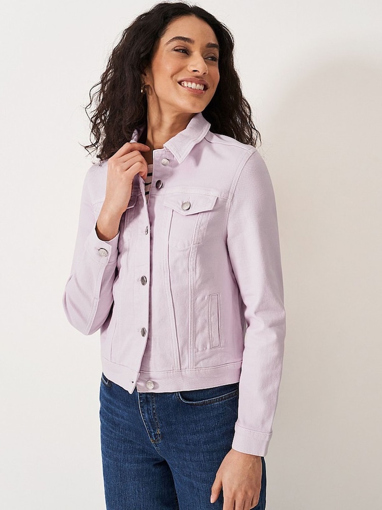 Crew Clothing Pink Denim Western Jacket - Image 1 of 4