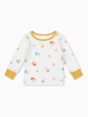 MORI Cream Cotton and Bamboo Peppa Pig Print Pyjama Set - Image 5 of 6