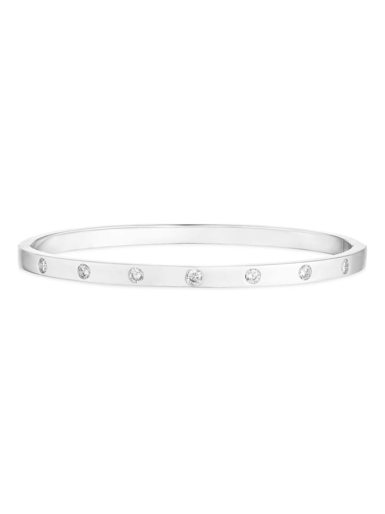 Beaverbrooks Sterling Silver Cubic Zirconia Bangle - Image 2 of 4