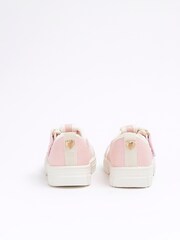 River Island Pink Girls Canvas Mary Jane Shoes - Image 3 of 4