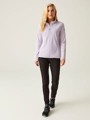 Regatta Purple Womens Montes Half Zip Fleece - Image 3 of 7