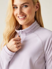 Regatta Purple Womens Montes Half Zip Fleece - Image 4 of 7