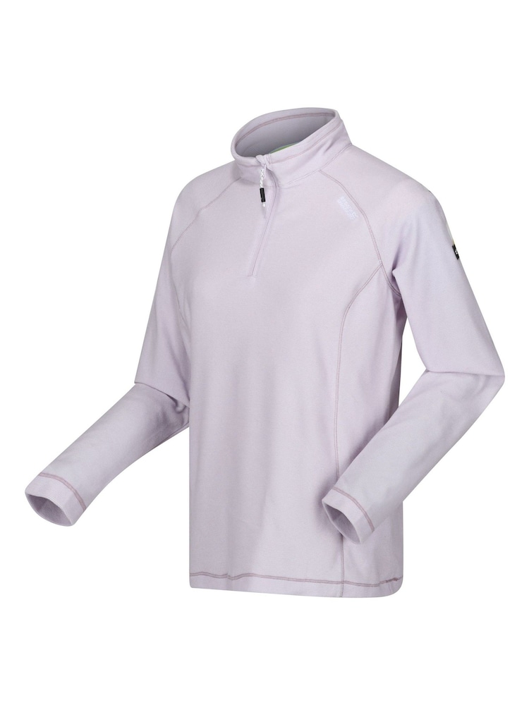 Regatta Purple Womens Montes Half Zip Fleece - Image 7 of 7