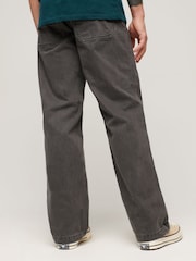 Superdry Grey 5 Pocket Work Jeans - Image 2 of 3