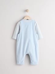Cath Kidston Green Transport Baby Corduroy 100% Cotton Dungaree and Bodysuit Set - Image 8 of 12