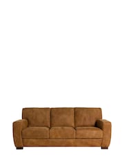 Barker and Stonehouse Brown Kansas Leather 3 Seater Sofa - Image 2 of 7