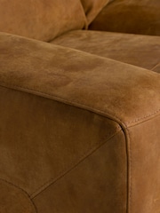 Barker and Stonehouse Brown Kansas Leather 3 Seater Sofa - Image 4 of 7