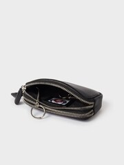 Osprey London The Double Zip Leather Black Key Holder - Image 4 of 5