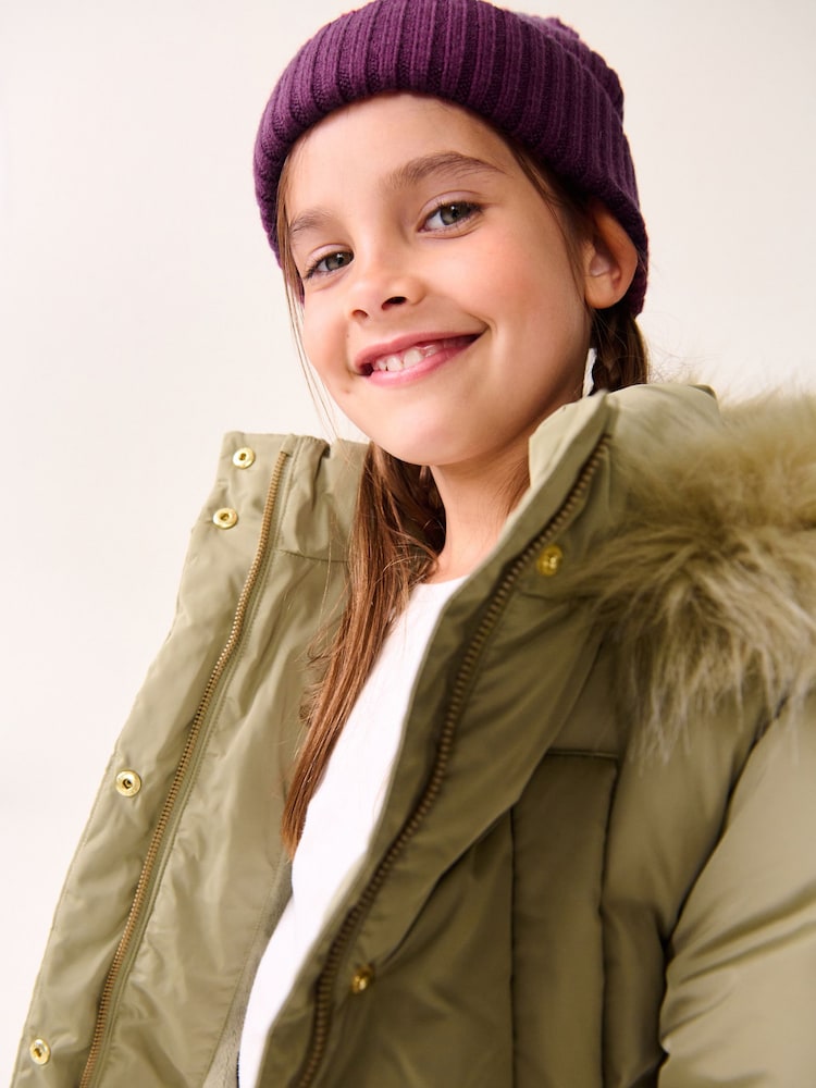 Vijolična - Rebrasta beanie kapa (1-16 let) - Slika 1 iz 5