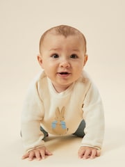 MORI Cream Cotton and Bamboo Peter Rabbit Sweatshirt - Image 3 of 4