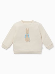 MORI Cream Cotton and Bamboo Peter Rabbit Sweatshirt - Image 4 of 4